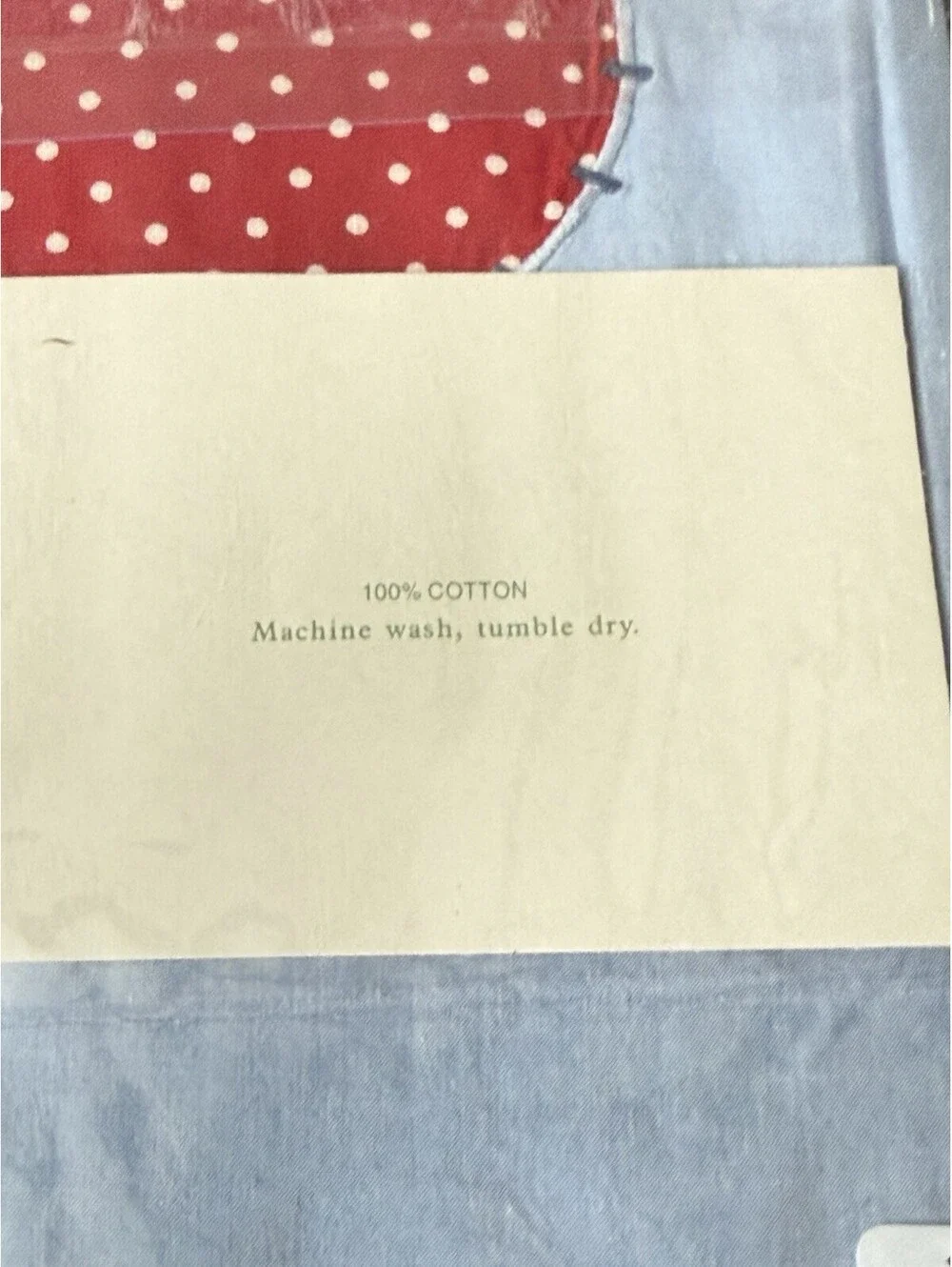 Pottery Barn Bed Bath Lucy Cotton Blue Multi Appliquéd STANDARD Sham Set 2pc